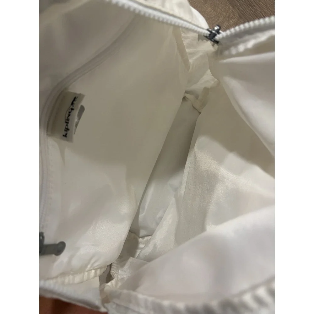 Kipling Small Cream Nylon Backpack